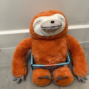 NWT Soothing Plush Sloth: weighted (2.2lbs) to calm kids & adults alike! So cute